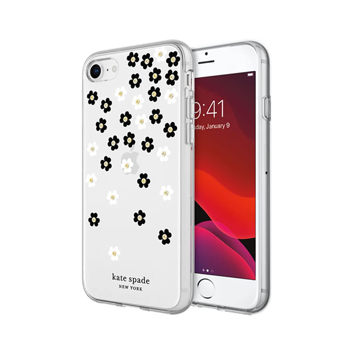 Kate Spade Flexible Hardshell Case For Iphone Se (2Nd Gen) & 8/7   Clear/Flowers