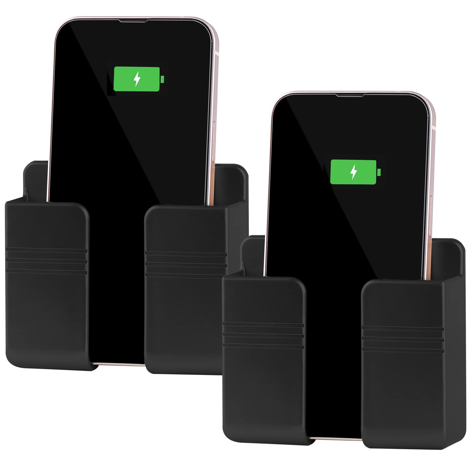 Cei&Bpy 2Pcs Phone Holder Wall Mounted, Phone Stand With Self Adhesive. Phone Holder For Shower/Charging.Compatible With Iphone 