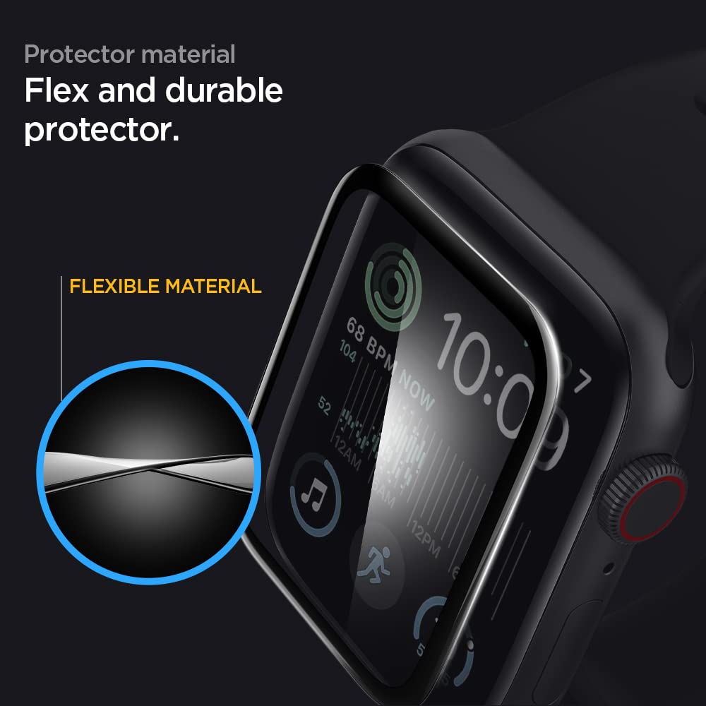 Spigen Proflex Ez Fit Screen Protector Designed For Apple Watch Se 2/6 / Se / 5/4 (44Mm)   2 Pack