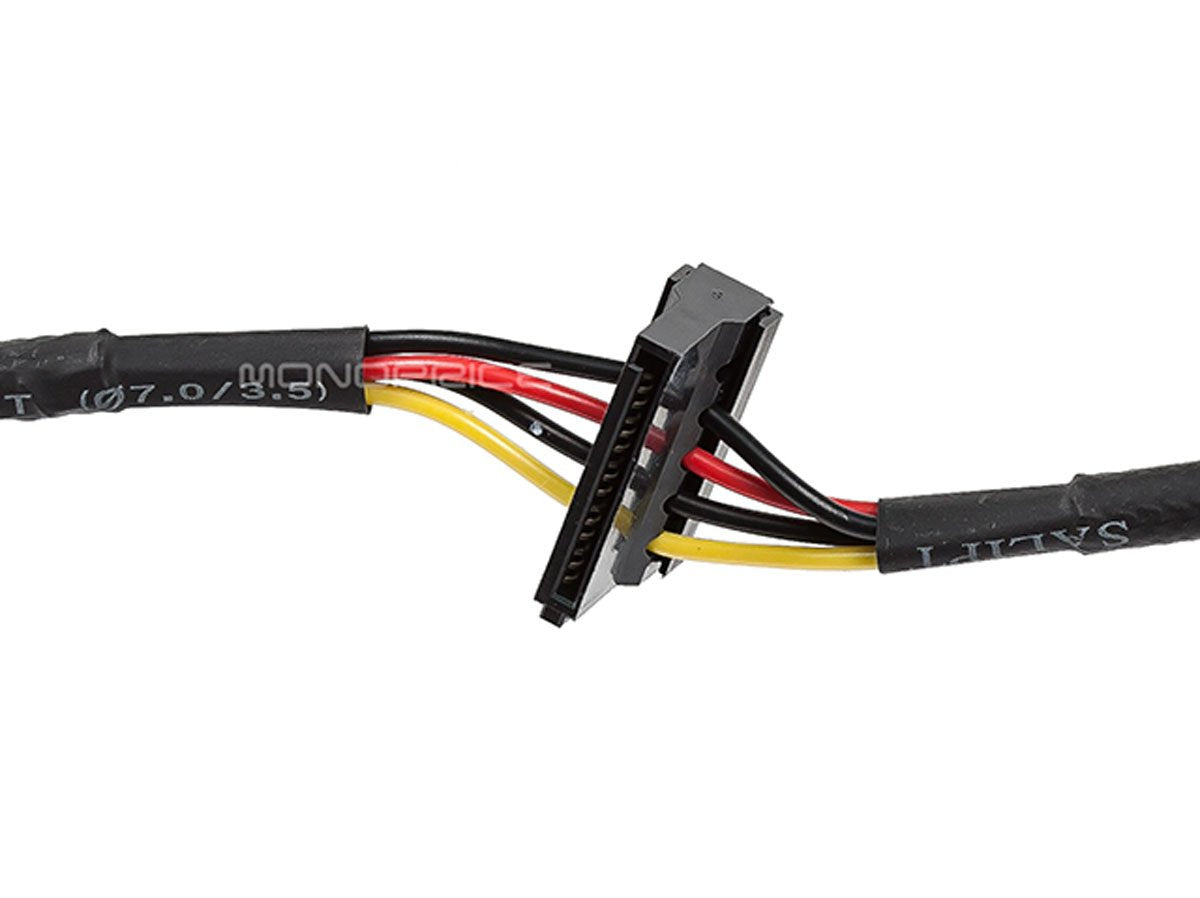 Monoprice Data Cable   2 Feet   4 Pin Molex Male To 4X 15 Pin Sata Ii Female Power Cable (Net Jacket)