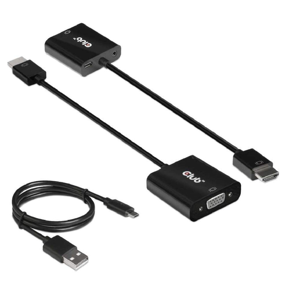 Club 3D HDMI 1.4 to VGA Adapter (with Audio) ST/B
