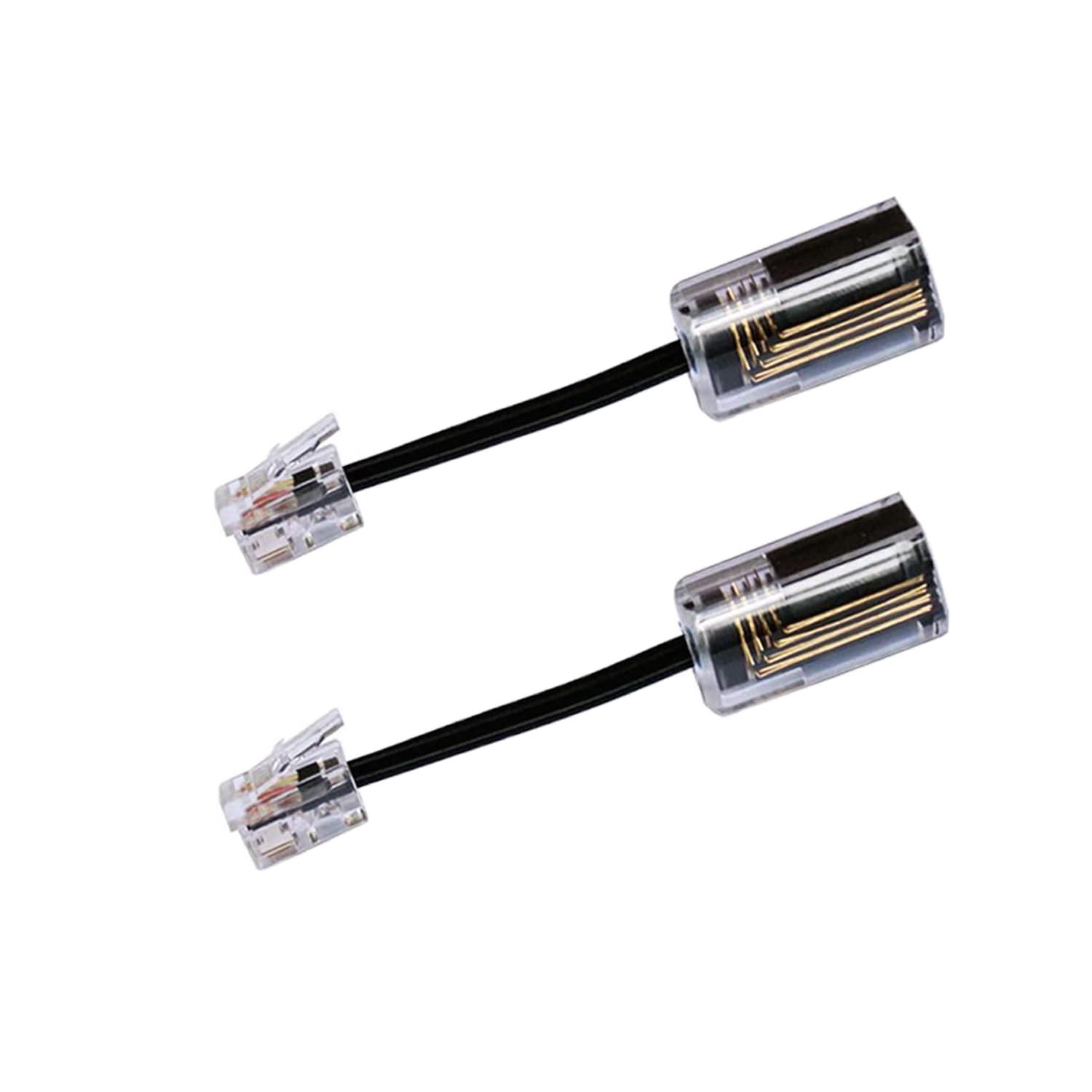 Lativu Phone Cord Detangler For Desk Phone, 2 Pack 360 Degree Rotating Telephone Cord Detangler Swivel Cord, No Tangle Phone Cor