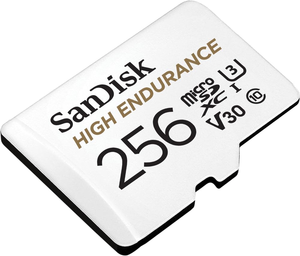 Sandisk 256Gb High Endurance Video Microsdxc Card With Adapter For Dash Cam And Home Monitoring Systems   C10, U3, V30, 4K Uhd,