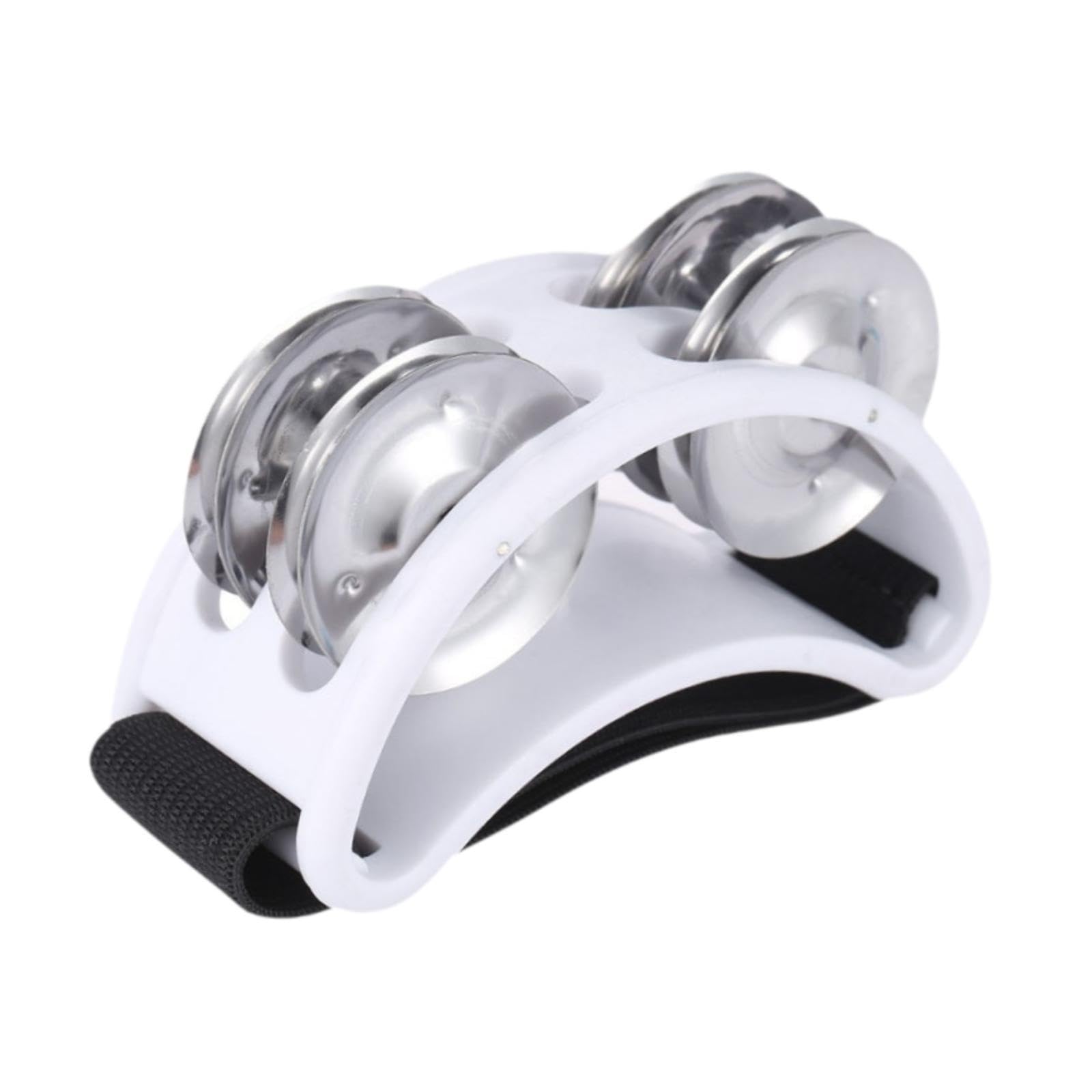 TRENDYNEST Foot Tambourine Portable Shoe Tambourines Shaker for Concerts Mandolin Party white | Musical Instruments & Gear | Per