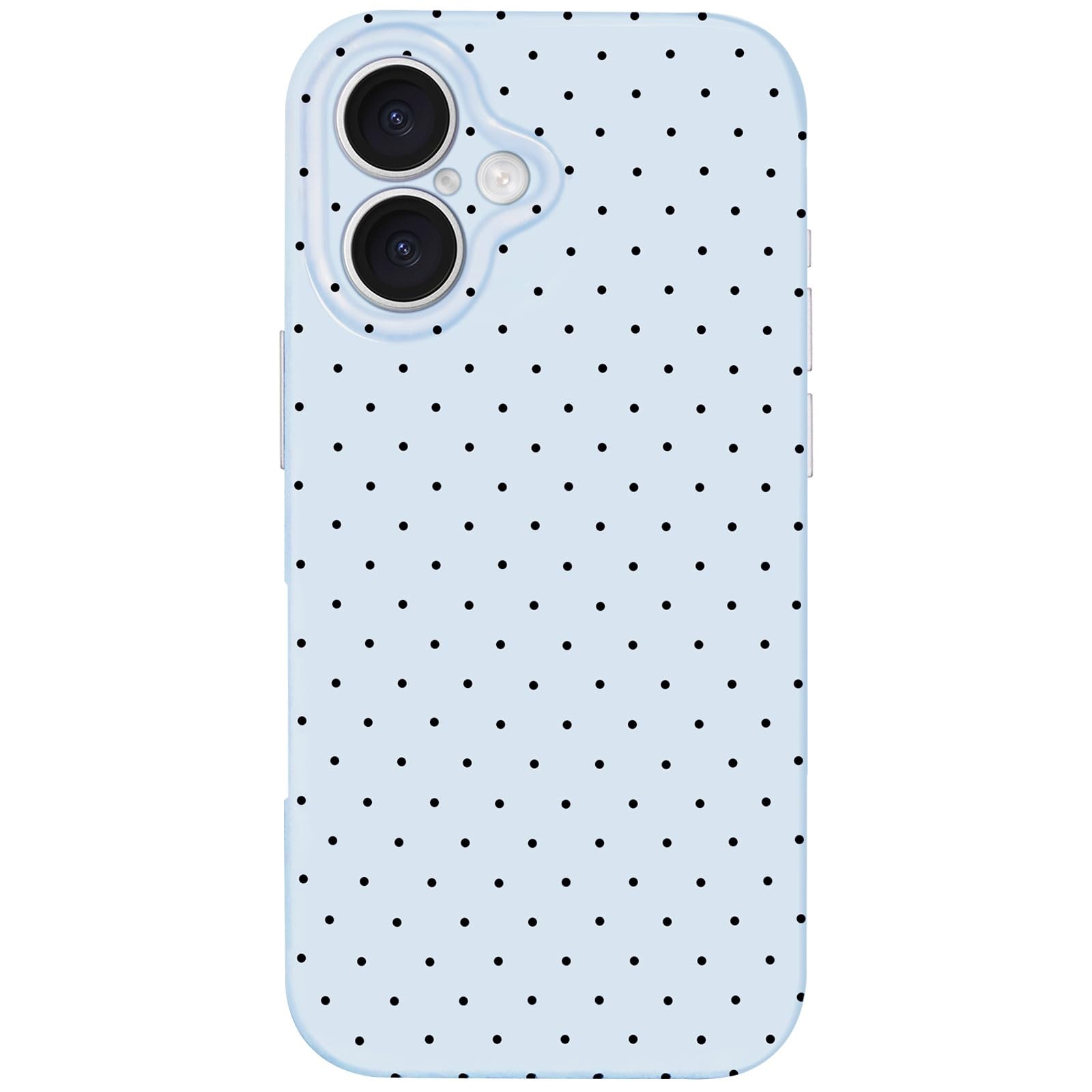 Hython Case for iPhone 16 Plus Case Cute Polka Dot Aesthetic Design Simple Cover 6.7, Thin Slim Anti-Scratch Soft TPU Bumper Sho