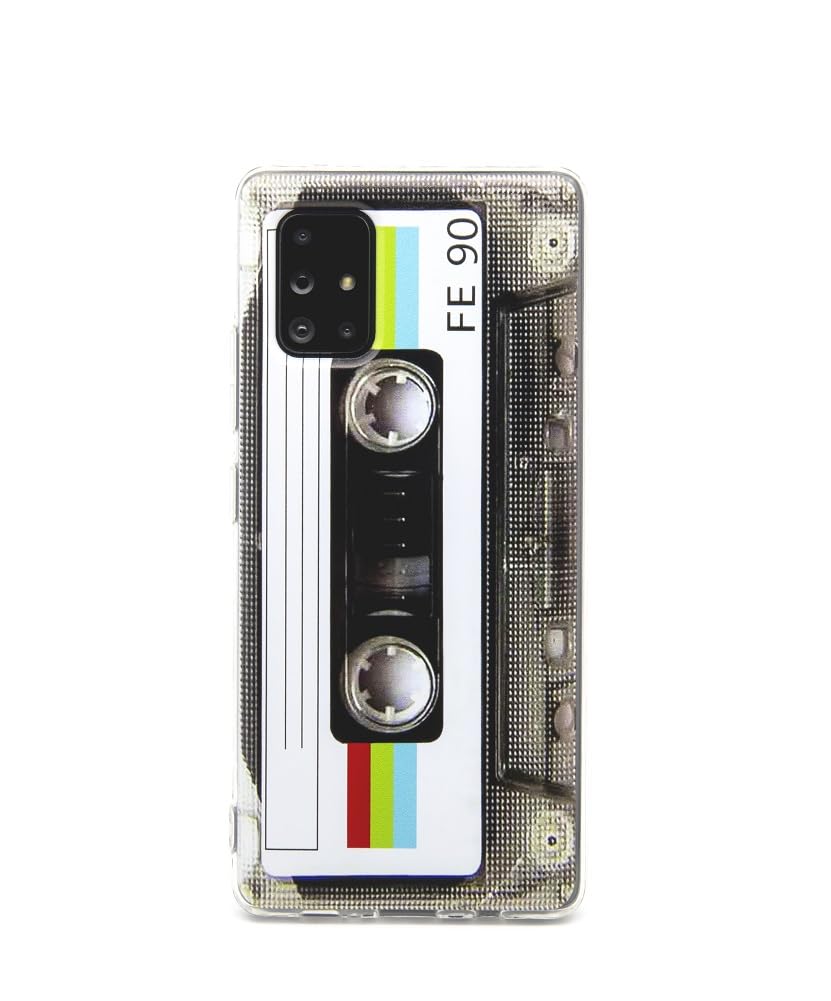 Stinfiztol Compatible With Galaxy A71 5G Case(Non 4G Version),80S Type Music Cassette Case Soft Tpu Cover For Samsung Galaxy A71
