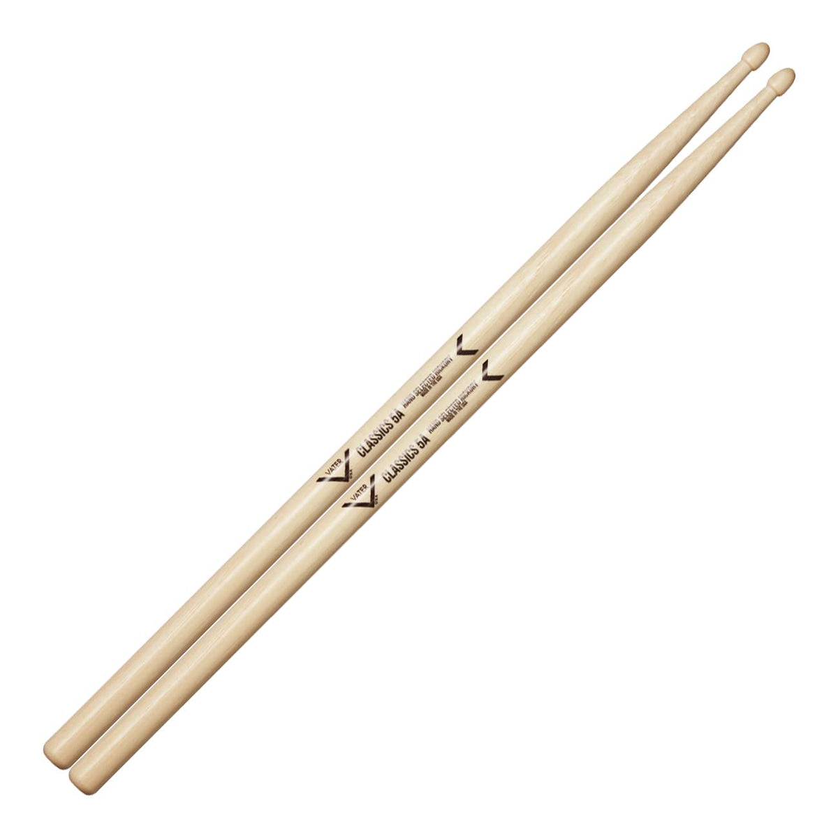 Vater Vhc5Aw Classics 5A Wood Tip Hickory Drumsticks, Pair