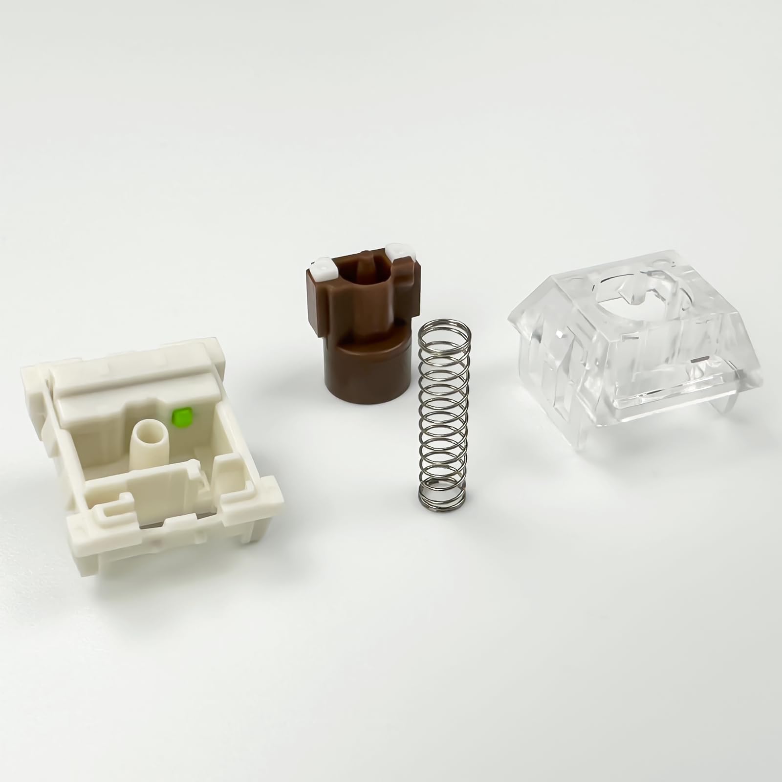 Zjmehty Silent Keyboard Switches,Kailh Box Silent Brown Switches For Mechanical Keyboard,3 Pin 45Gf Tactile/Typing&Gaming/Waterp