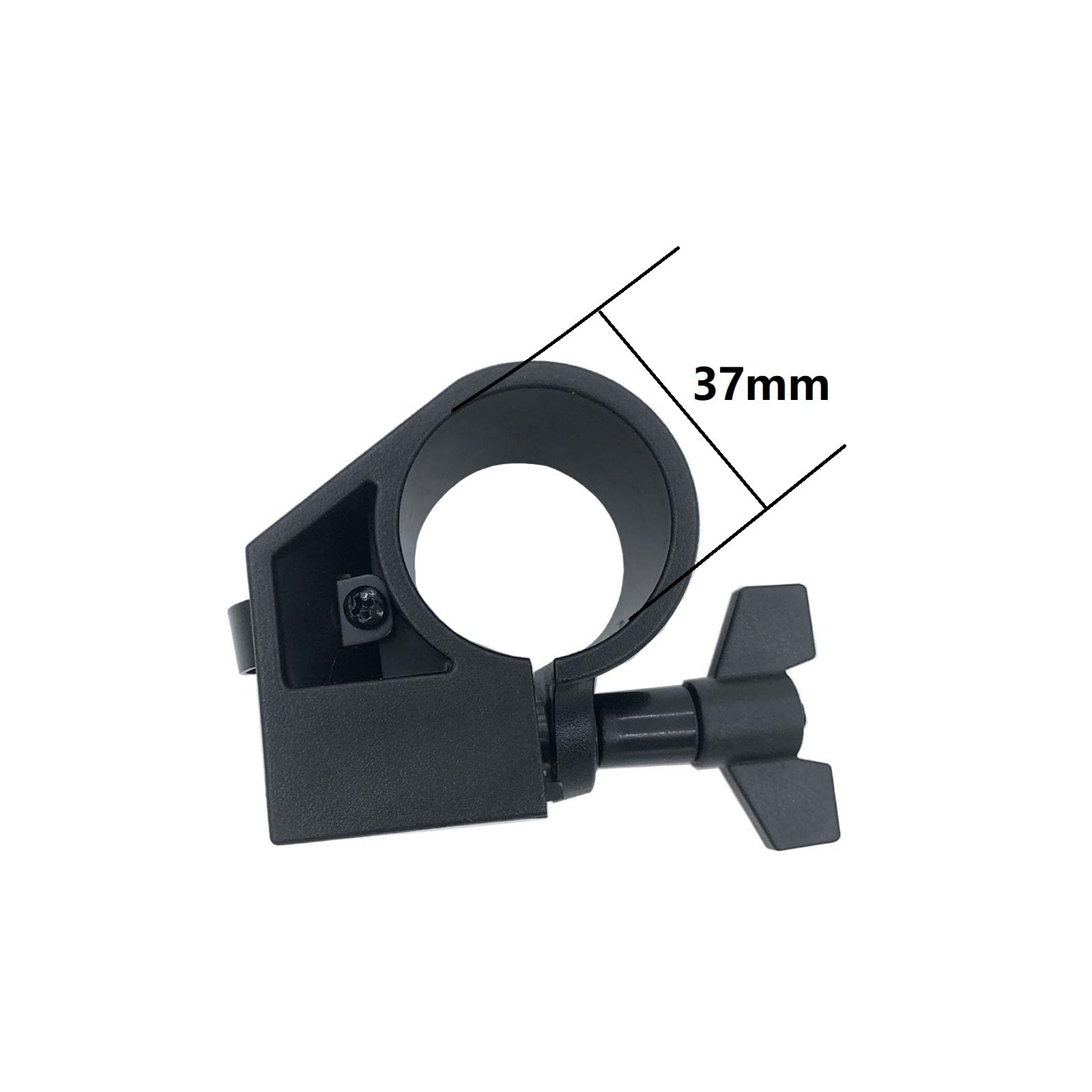 Tuoren Electronic Drum Rack Clamp Adjustable 12Mm-37Mm Drum Rack T Clamp, Percussion Drum Rack Tube Clip Bracket For 1.46Inch El