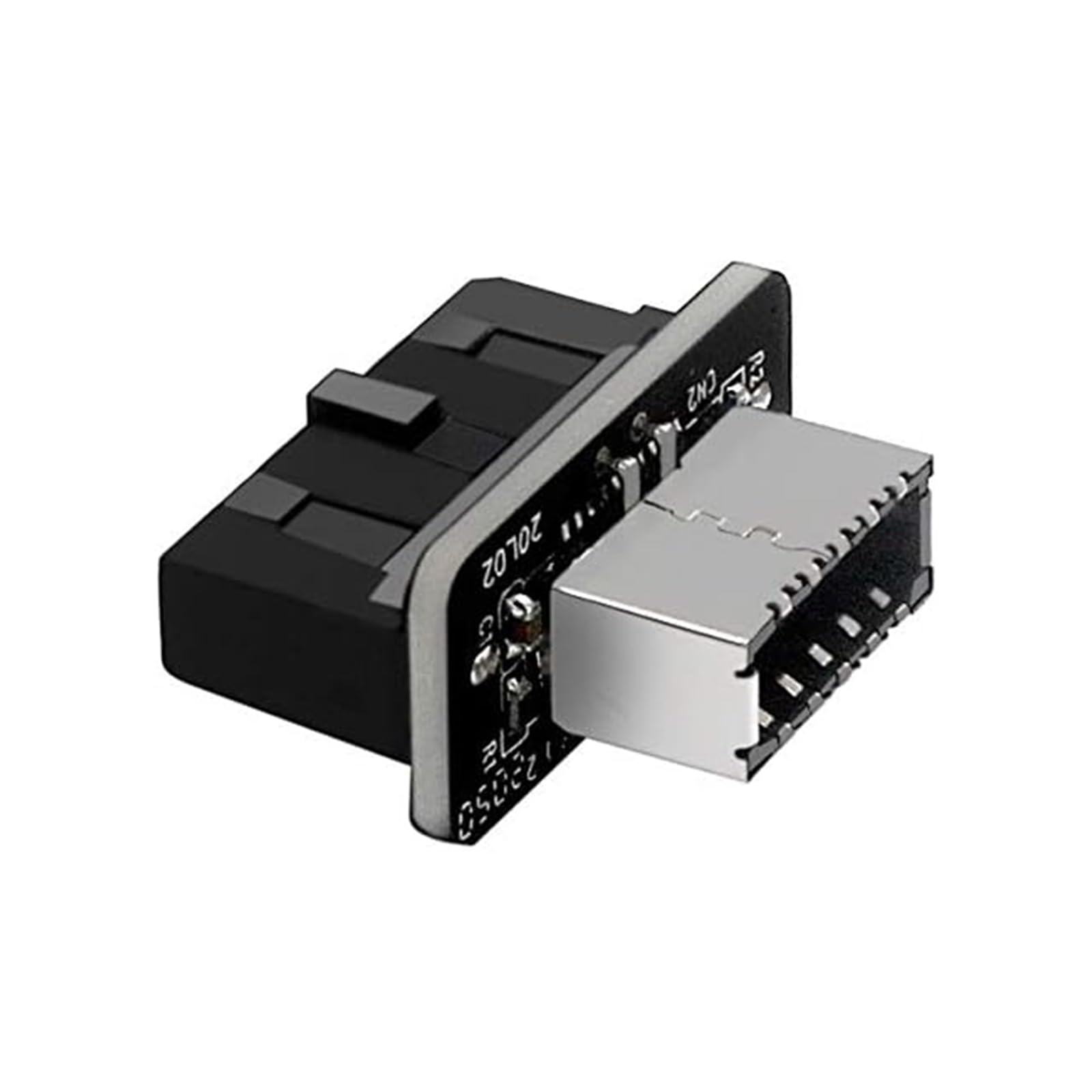 Joyreken Usb Front Panel Adapter, Vertical Usb C Header Adapter, Usb 3.1 Type E Key A To Usb 3.0 20Pin Header Converter For Type C Motherboard