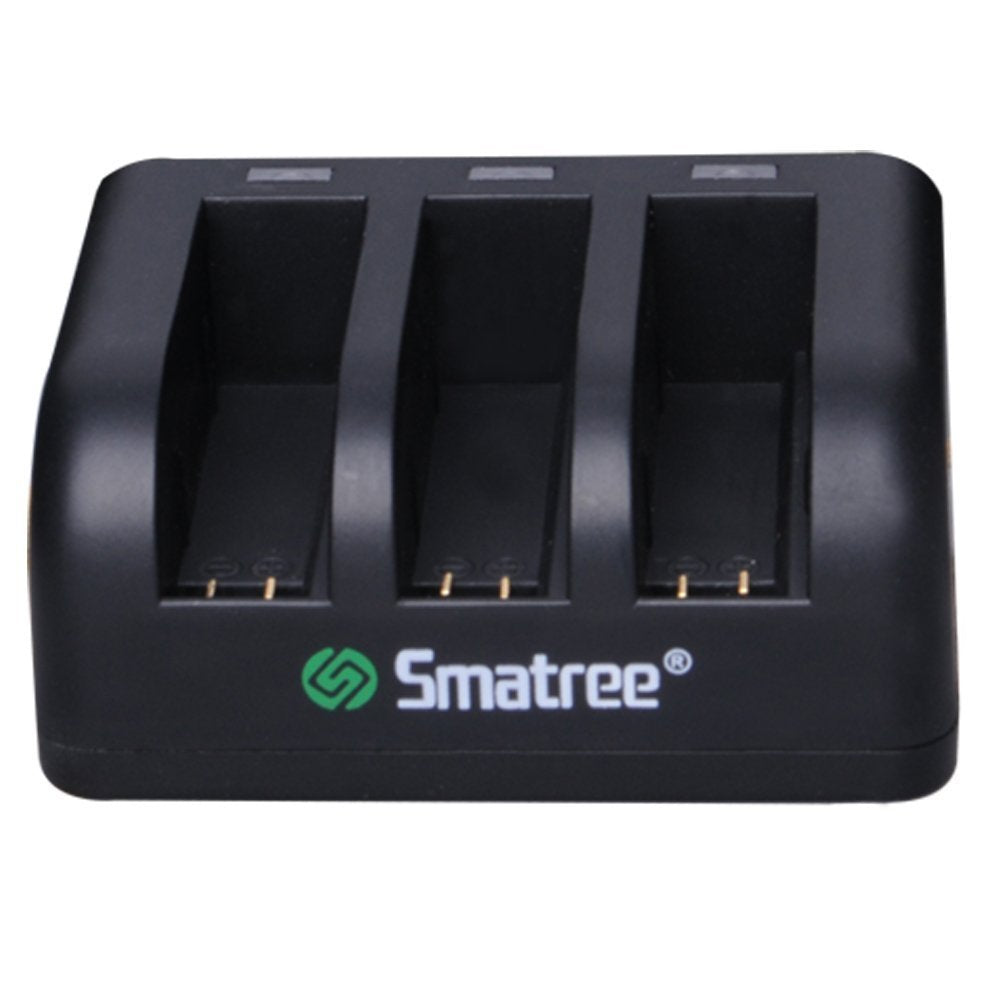 Smatree Battery (3 Pack) And 3 Channel Charger Only Compatible For G*Pro Action Camera 4 (Not For Other Action Camera!!!)