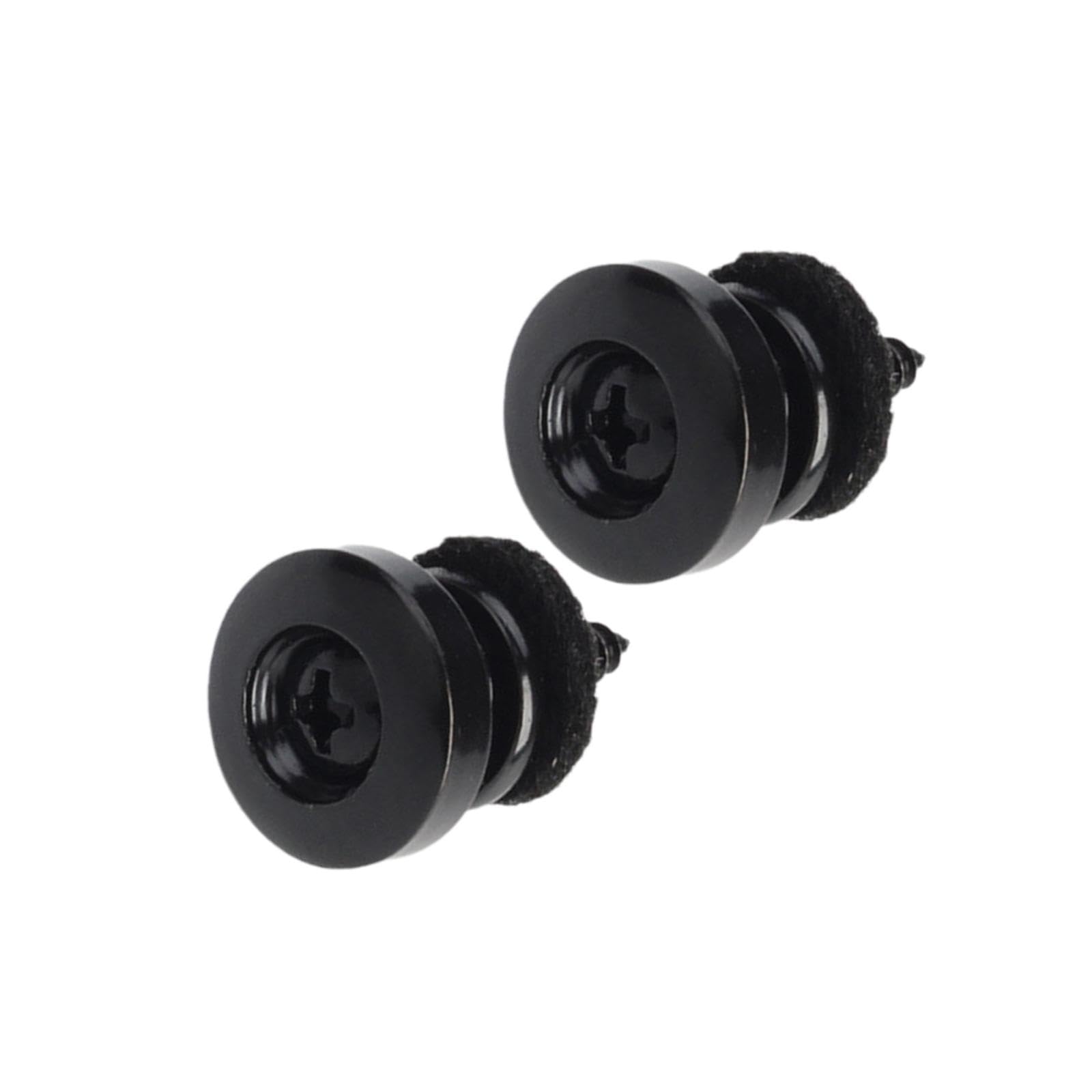 CALANDIS 2 Pieces Guitar Tail Nails Professional String Peg Guitar Strap Locks Button Black | Knobs, Jacks, Switches | Guitar Pa