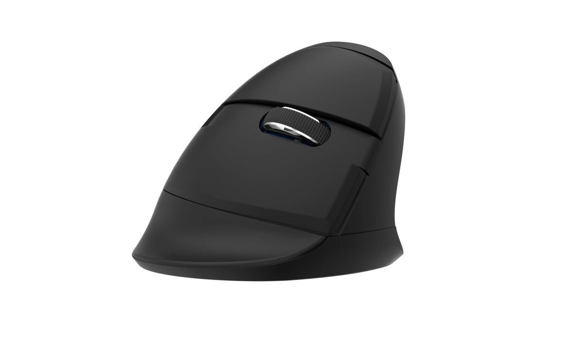 Delux Wireless Vertical Mouse, Small Rechargeable Silent Ergonomic Mouse With Bt 5.2 And Usb Receiver, 6 Buttons And 4000 Dpi, F