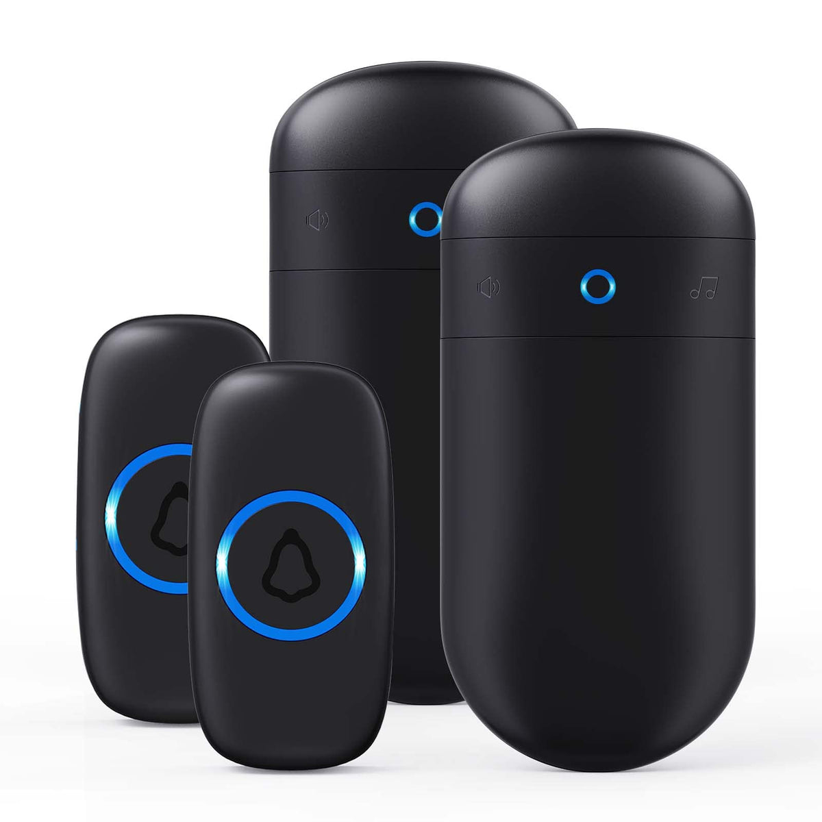 Secrui Doorbell Doorbell Wireless Kits For Front Door   Battery Operated Doorbell With 52 Chimes, Flash Lights, 5 Volume Levels