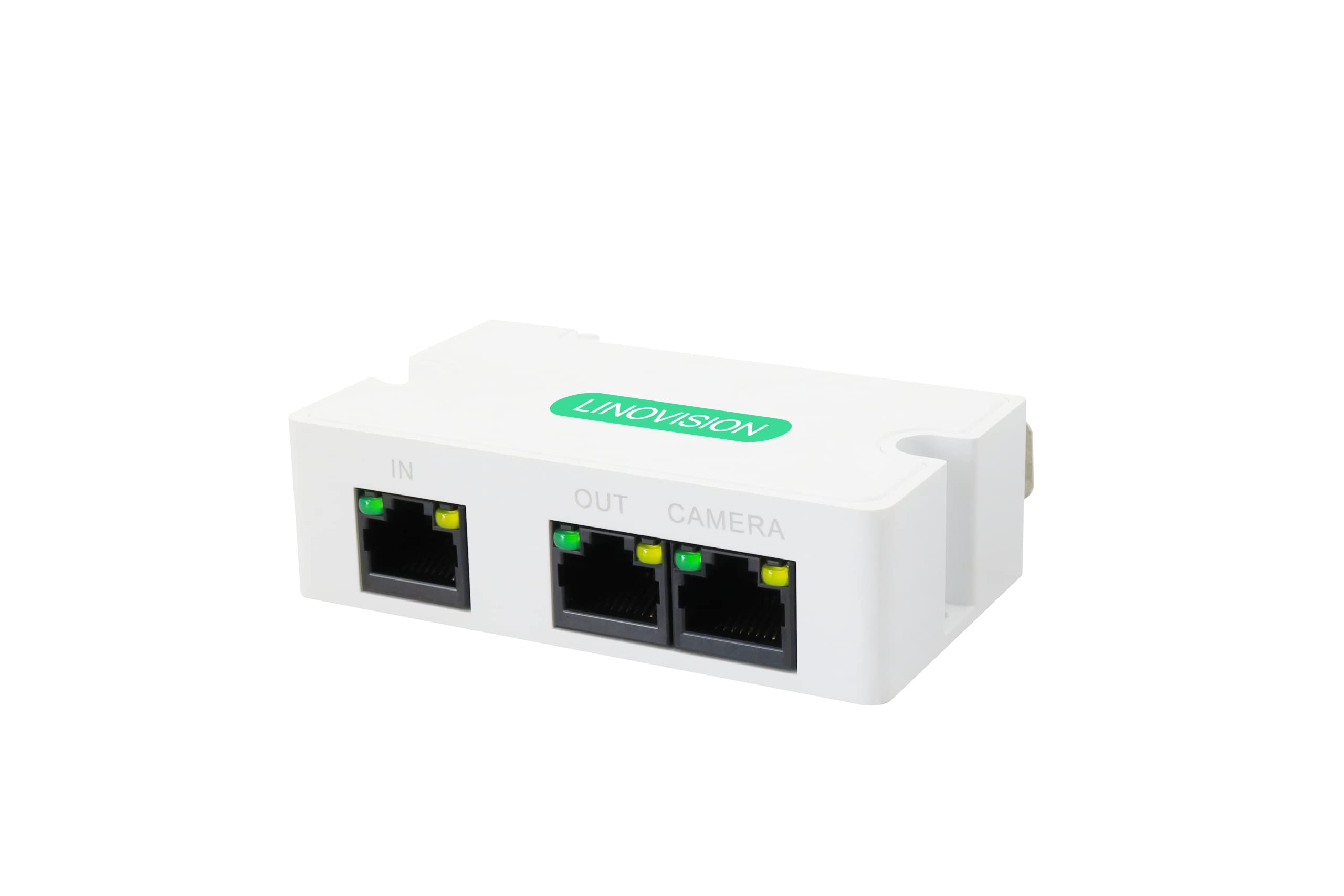 Linovision Mini 2 Port Poe Extender Up To 1000Ft Power Over Ethernet Over Cat5/6 Cable, Poe Splitter To 2 Poe Devices Like Ip Ca