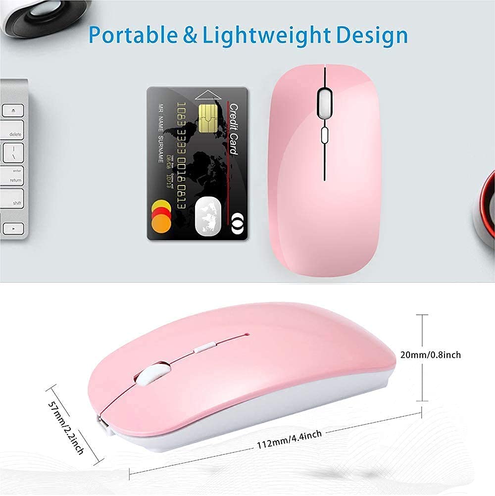 Zeru Rechargeable Bluetooth Mouse Wireless Mouse For Macbook Pro Air Bluetooth Wireless Mouse For Laptop Pc Computer Mac