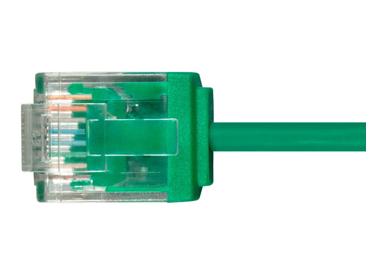 Monoprice Cat6 Ethernet Patch Cable   Snagless, 550Mhz, Utp, 32Awg, 1 Feet, Green   Micro Slimrun Series