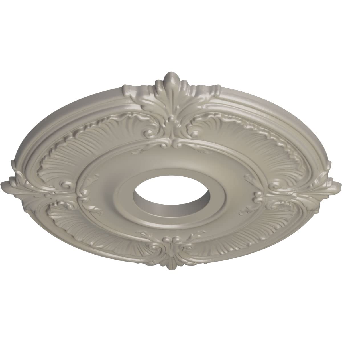 Ekena Millwork Cm18Atpws Attica Ceiling Medallion, 18''Od X 4''Id X 5/8''P (Fits Canopies Up To 5''), Hand Painted Pearl White