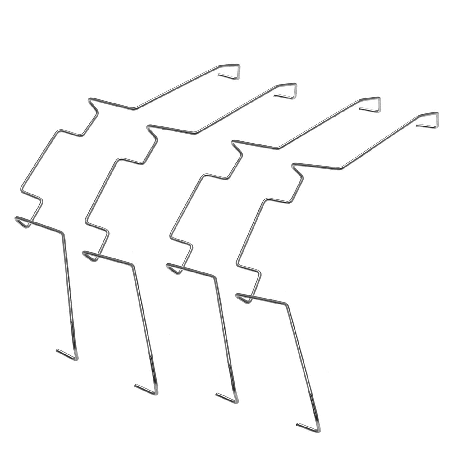 Dghaop 4Pcs Computer Mainboard Cpu Radiator Fan Fixing Clip Computer Cooling Accessories, 12Cm Wire Buckle Upper Hook Type