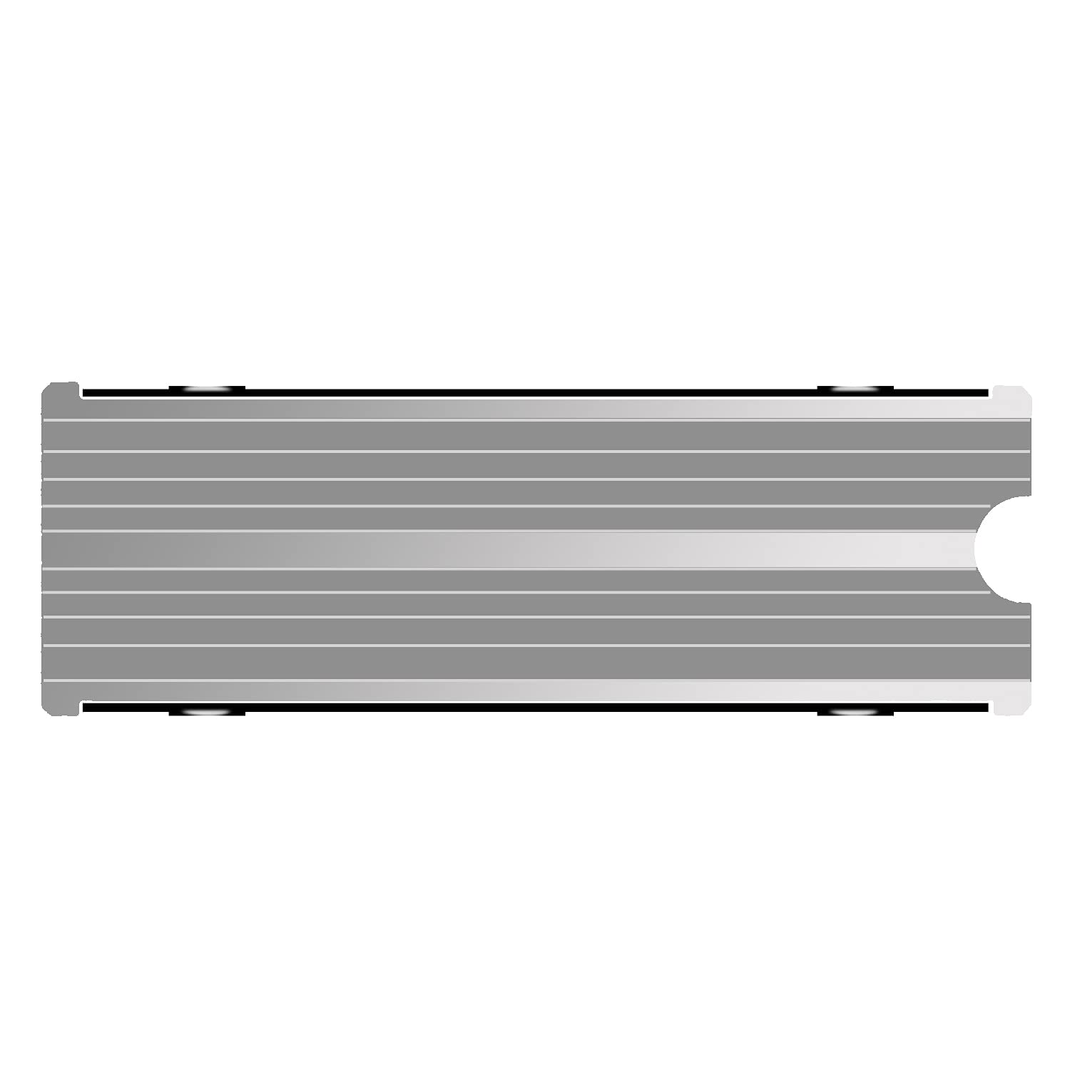 Sgtkjsjs M.2 Heatsink Cooler 2280 Ssd Double Sided Heat Sink With Thermal Silicone Pad For Ps5/Pc Pcie Nvme M2 Ssd (Silver)
