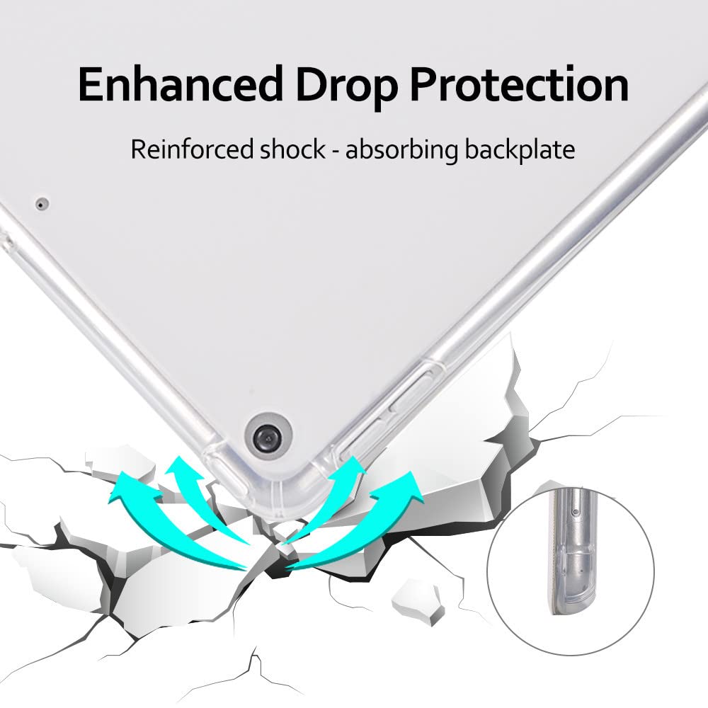 Idocolors Grid Pad Case White Case For Ipad 7Th/8Th/9Th Generation (Ipad 10.2 Inch Case 2019/2020/ 2021) Checkered Case Girly An