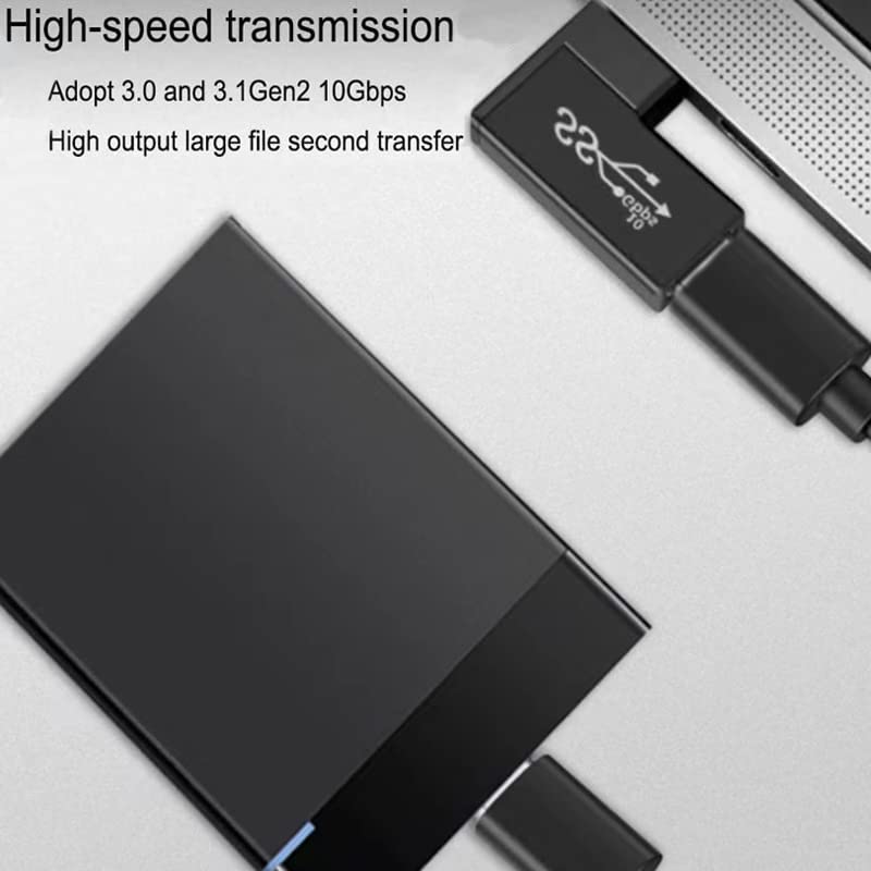 Xczzyb 90 Degree Right Angle Usb 3.0 Male To Female Expansion Adapter For Connecting Mobile Hard Disk, U Disk, Wireless Network Card, Camera, Mouse, Keyboard, Etc.   Black 2Pack