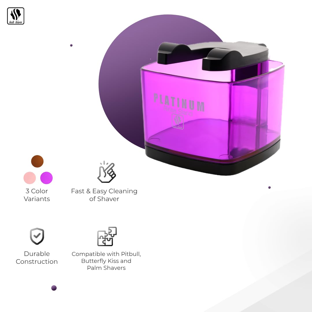 Skull Shaver Butterfly Platinum Rinse Stand   Purple