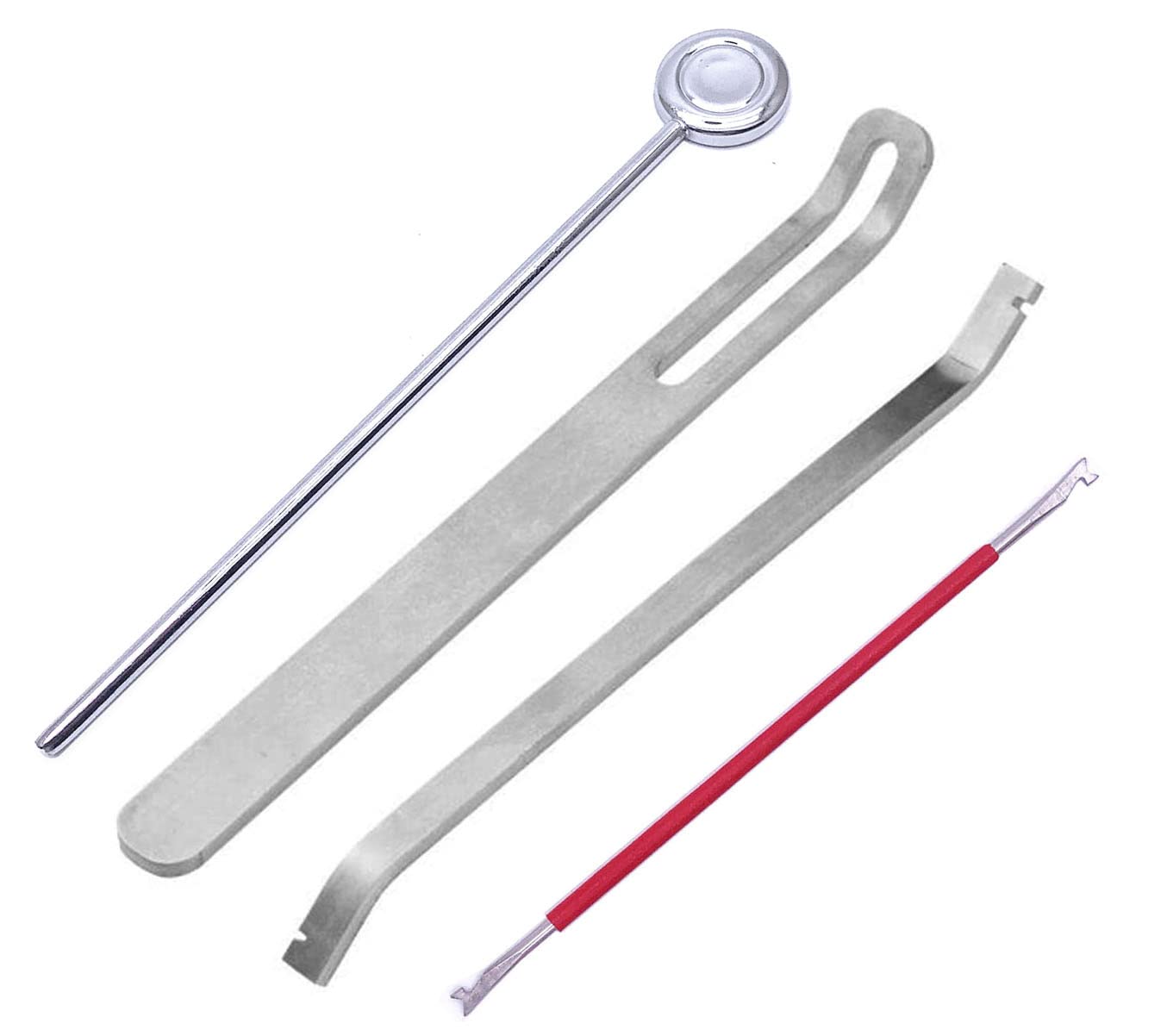 Jiayouy Woodwind Instrument Repair Tool Kit Stainless Steel Key Cover Adjusting Dual Head Spring Hook Key Buttons Protector For