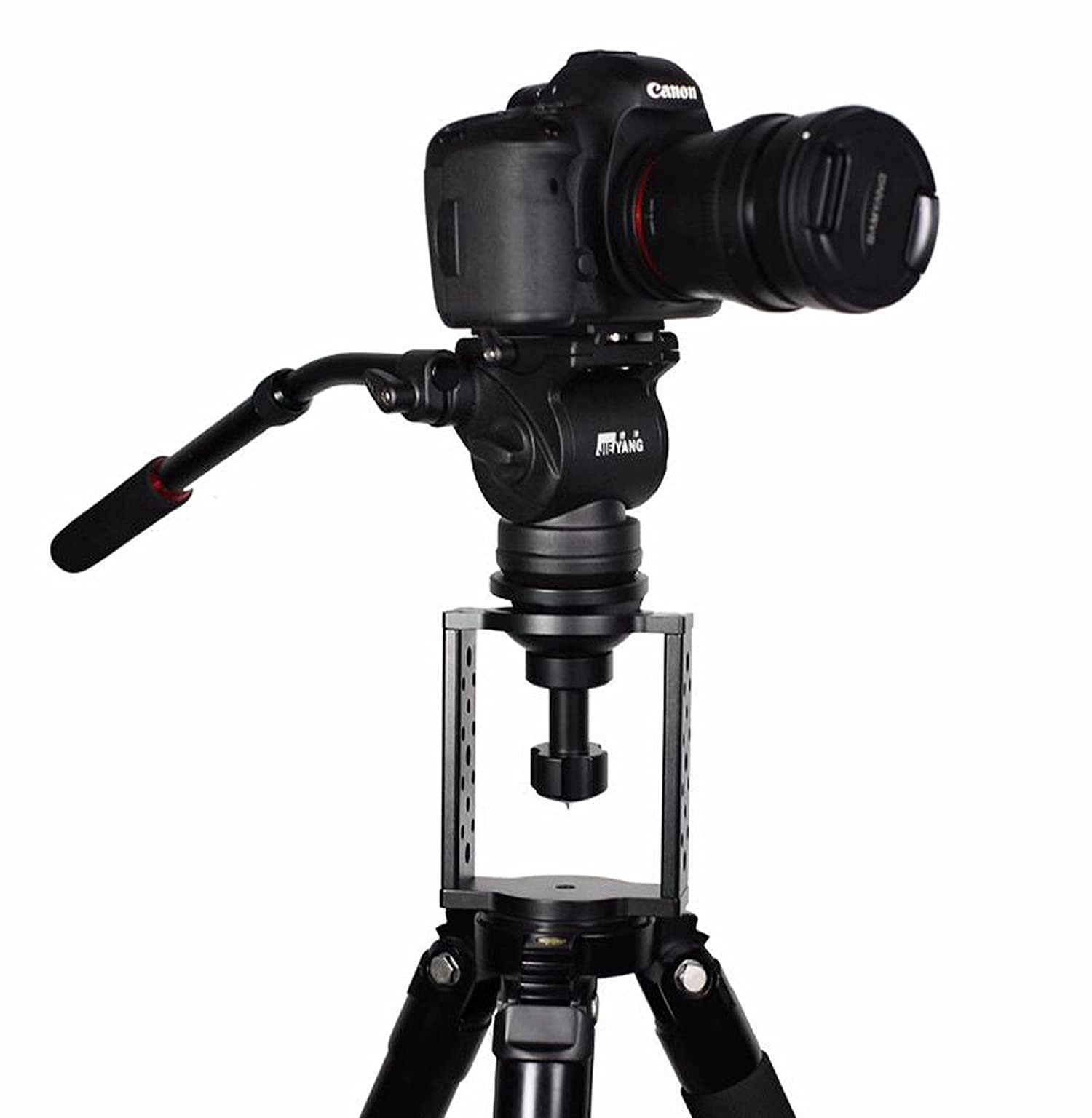 Xinying 65Mm75Mm Tripod Head Bowl Riser,Aluminium Half Ball Flat To Bowl Adapter Converter Riser For Manfrotto Video Camera Trip