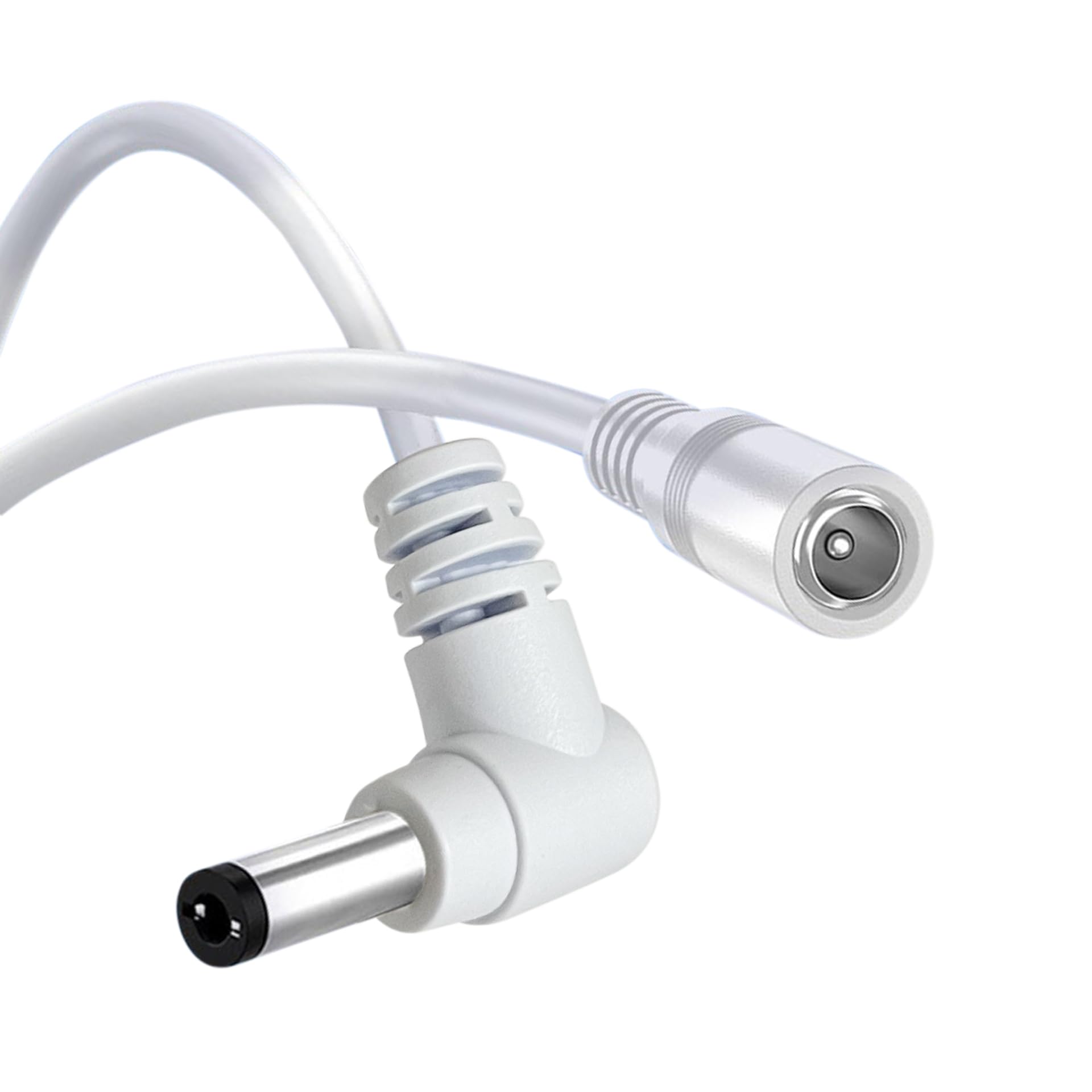 Tonton 2 Pack Dc Power Extension Cable 1M 3.3Ft 5.5Mm X 2.1Mm 90 Degree Right Angle Female To Dc Male Power Adapter Cord For Cct