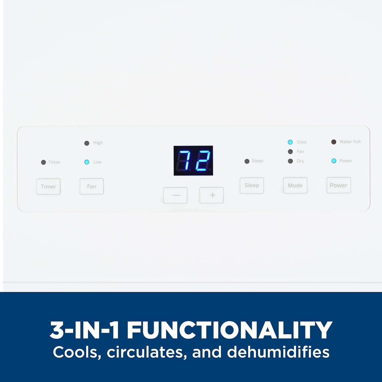 Ge 6,000 Btu Doe Portable Air Conditioner For Small Rooms Up To 250 Sq. Ft., Digital Controls, Remote Control, Perfect For Bedro