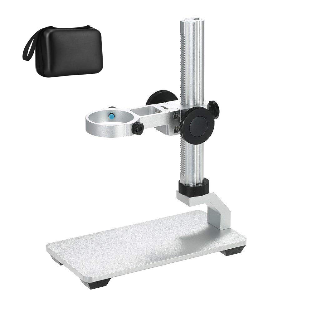 Aluminum Alloy Stand Holder For Usb/Wi Fi Digital Microscope, Bysameyee Universal Diameter Metal Mount With Microscope Carrying 