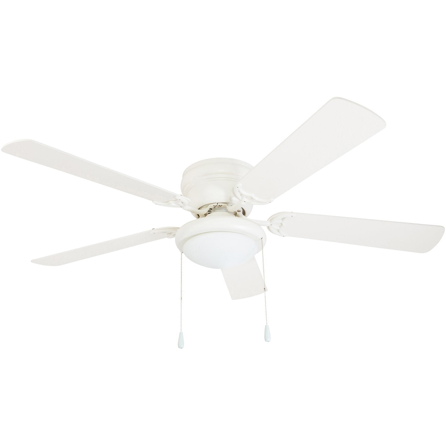Portage Bay 50254 Hugger 52 White West Hill Ceiling Fan with Bowl Light Kit