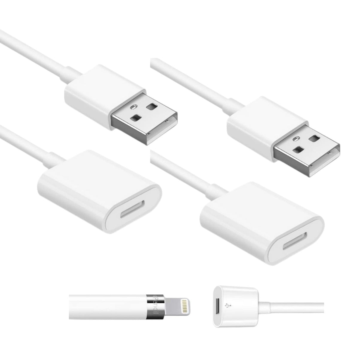Design For Apple Pencil Charger Charging Adapter Compatible With Apple Pencil 1St Generation (2 Pack),3.3Ft Ipencil 1 Gen Access