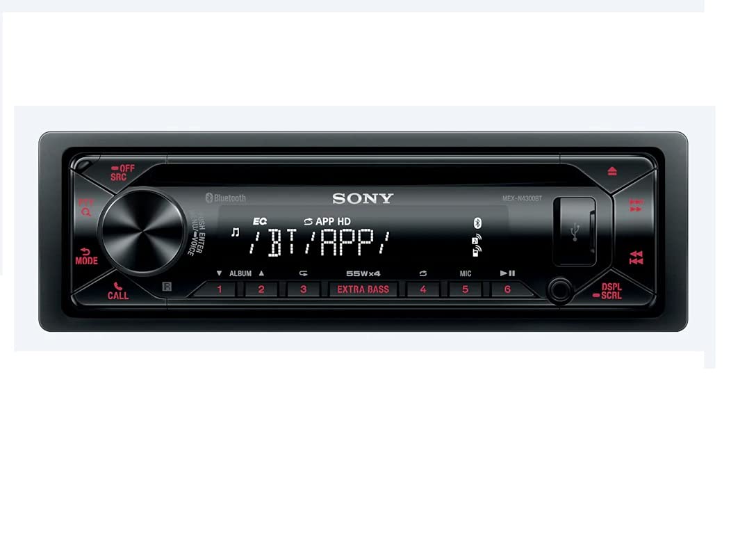 Sony MEX N4300BT Built in Dual Bluetooth Voice Command CD/MP3 AM/FM Radio Front USB AUX Pandora Spotify iHeartRadio iPod/iPhone Siri and Android Controls Car Stereo Receiver