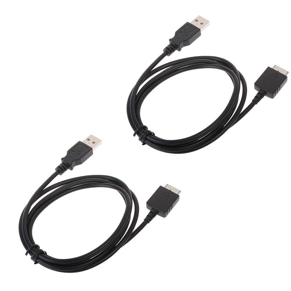 2Pcs Usb Sync Data Cable For Sony Walkman Nw A55 A56 A57 A55Hn A56Hn A57Hn Nw A35 Nw A45 Nw Zx300 Zx300A Nw Wm1A Wm1Z(Pack Of 2)