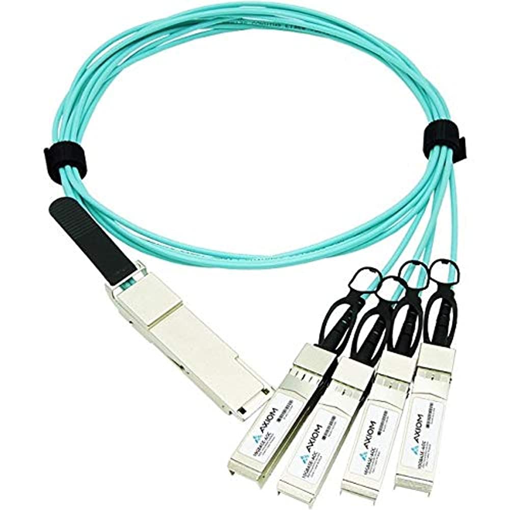 Axiom 40Gbase-Aoc Qsfp+ To 4 Sfp+ Active Optical Cable Cisco Compatible, 1M - Li