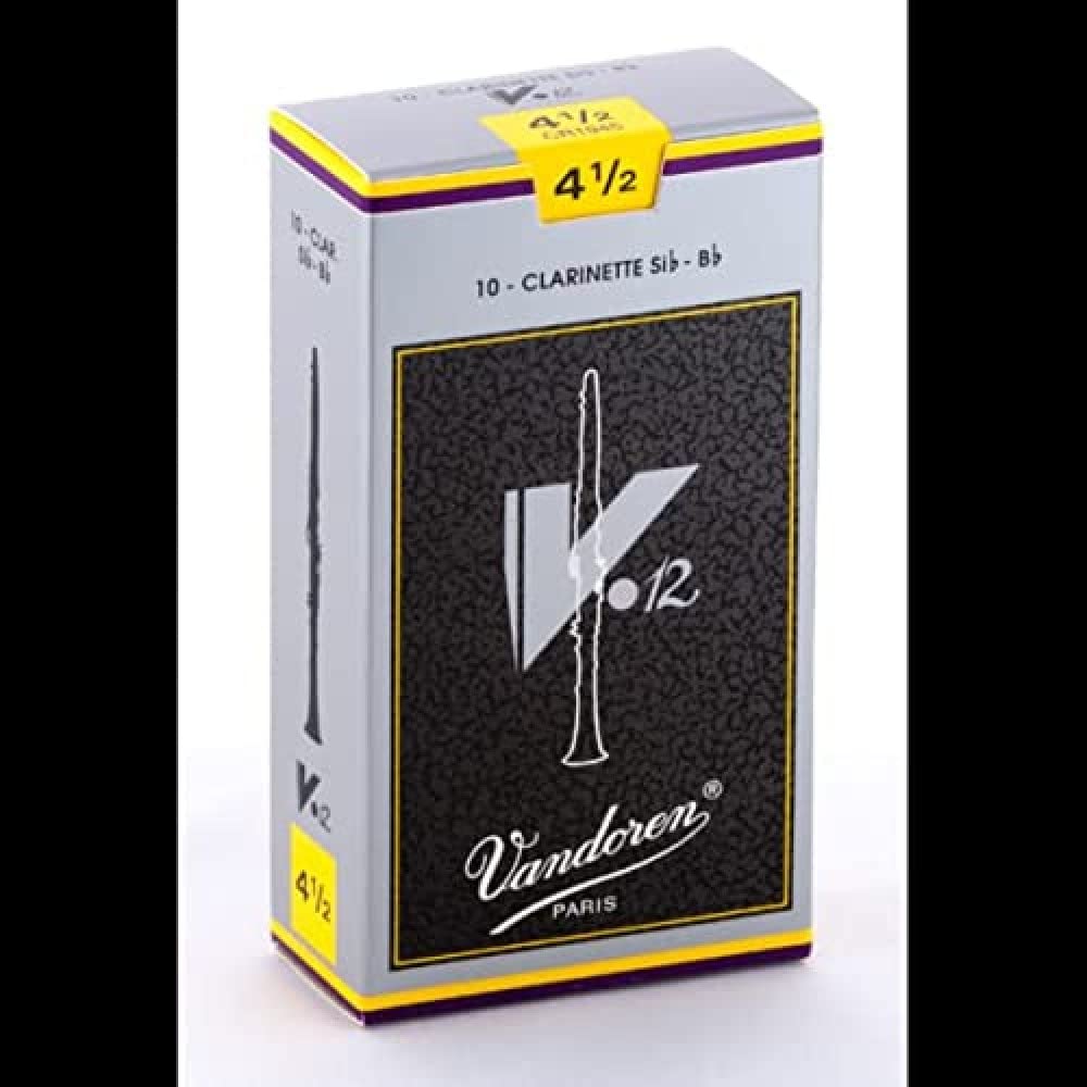 Vandoren Cr1945 Bb Clarinet V.12 Reeds Strength 4.5; Box Of 10