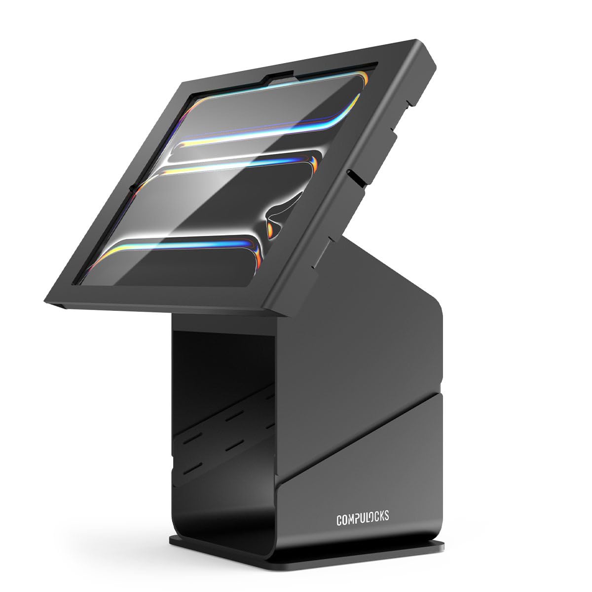 Ipad Pro M4 & M5 13In, Apex Enclosure Tablet Printer Kiosk Black