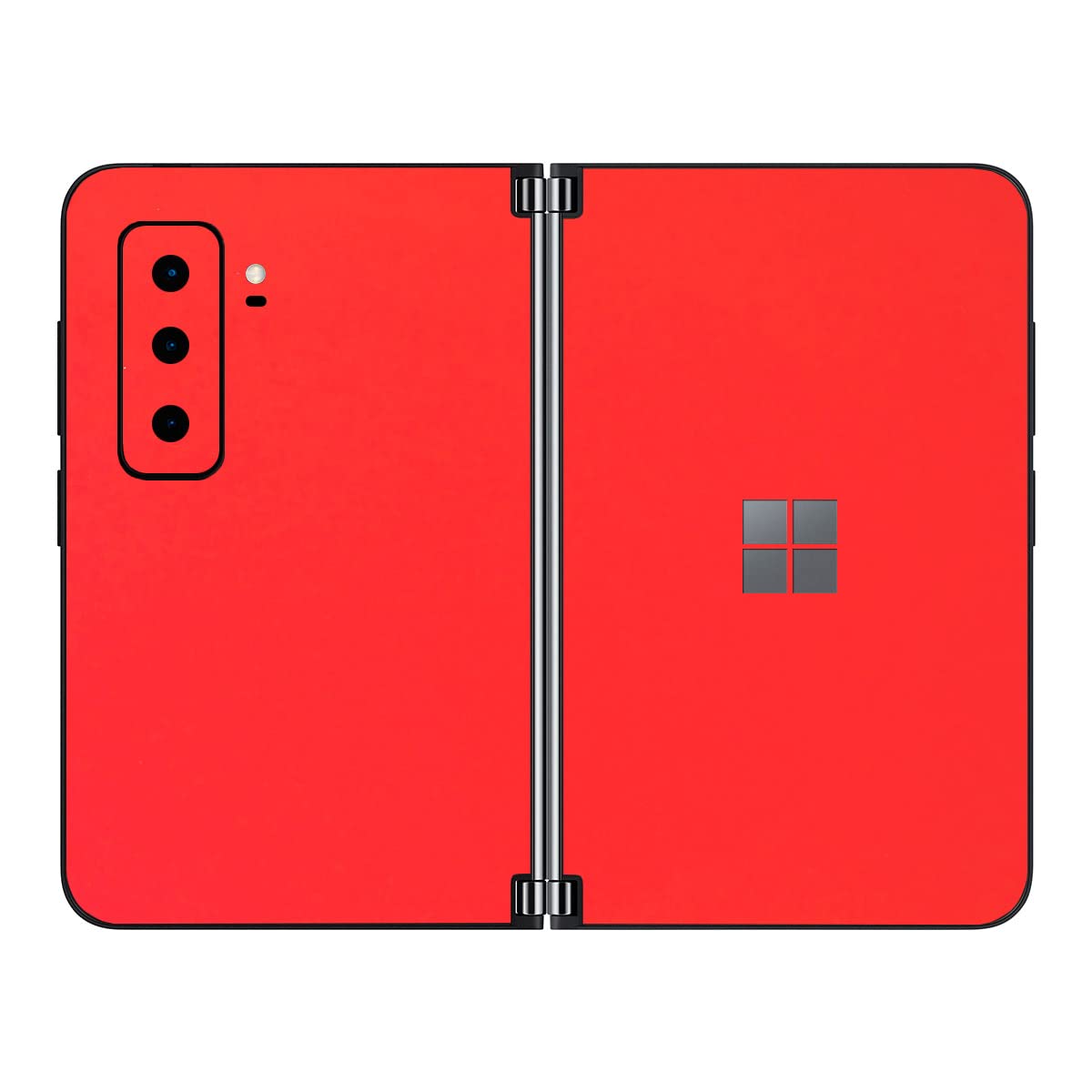 SopiGuard Sticker Skin for 2021 Microsoft Surface Duo 2 2nd Gen Edge-to-Edge Front and Rear Panels Vinyl Decal (Matte Red)