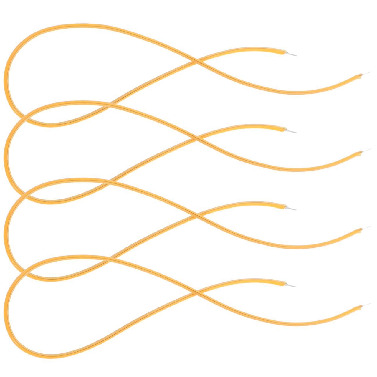 Homoyoyo 4pcs Led Filament 300mm, Flexible Diode for Repairing Light Fixtures, Vintage Accessories Filament, Flexible Led Light 