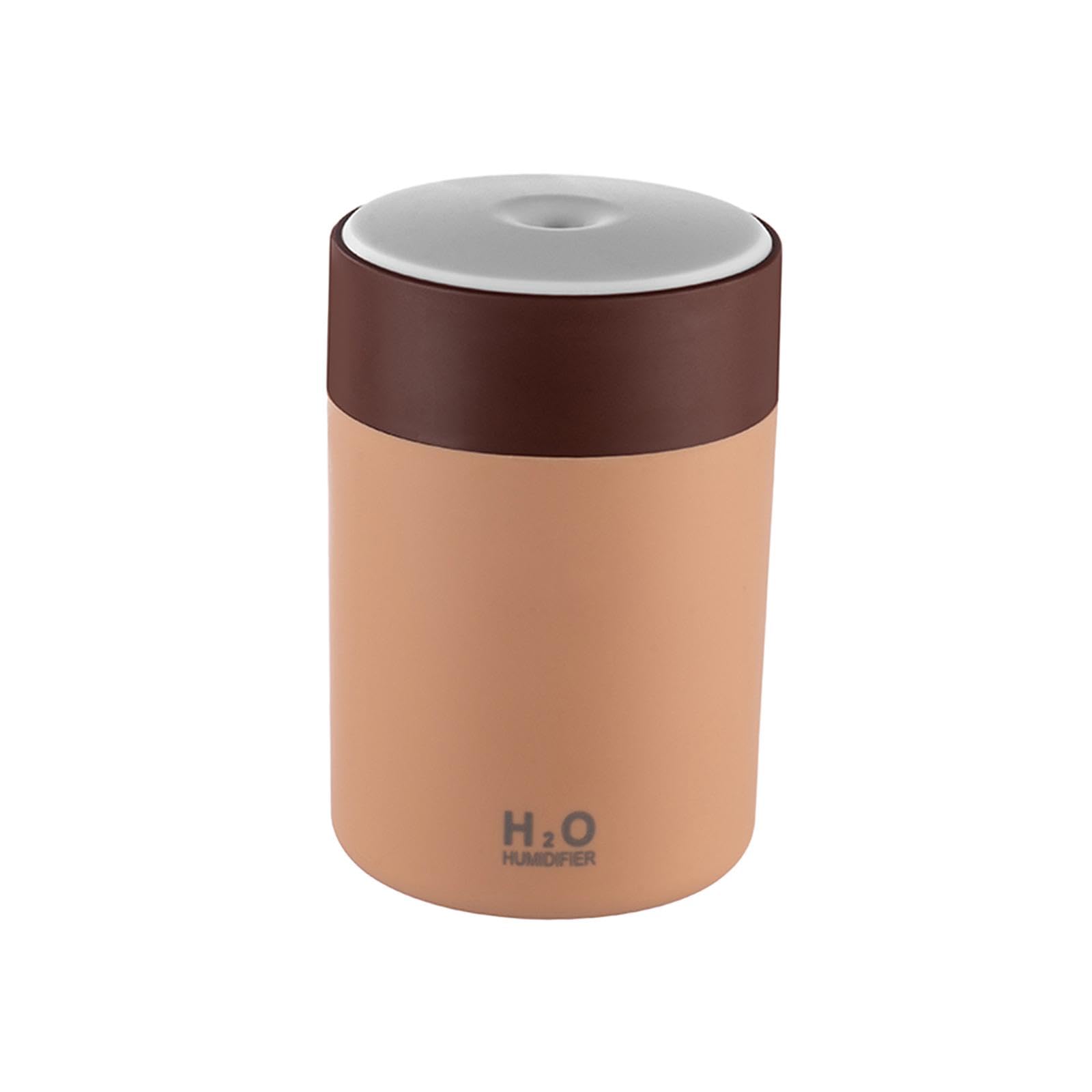 Trendivibe 300Ml Portable Mist Humidifier With Multicolor Light For Home Office Nursery Brown