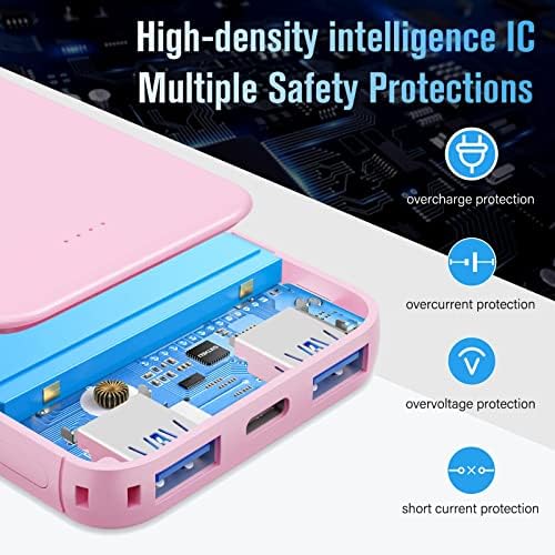 Vanyust S22 Portable Charger, Power Bank, 5000Mah External Battery Pack Compatible For Iphone 15 14 13 12 11 X Samsung S22 S21 G