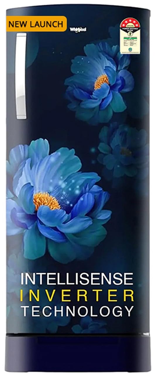 Whirlpool 207 L 5 Star Icemagic Pro Inverter DirectCool Single Door Refrigerator (230 Impro Roy 5S Inv Sapphire PeonyY, Blue,