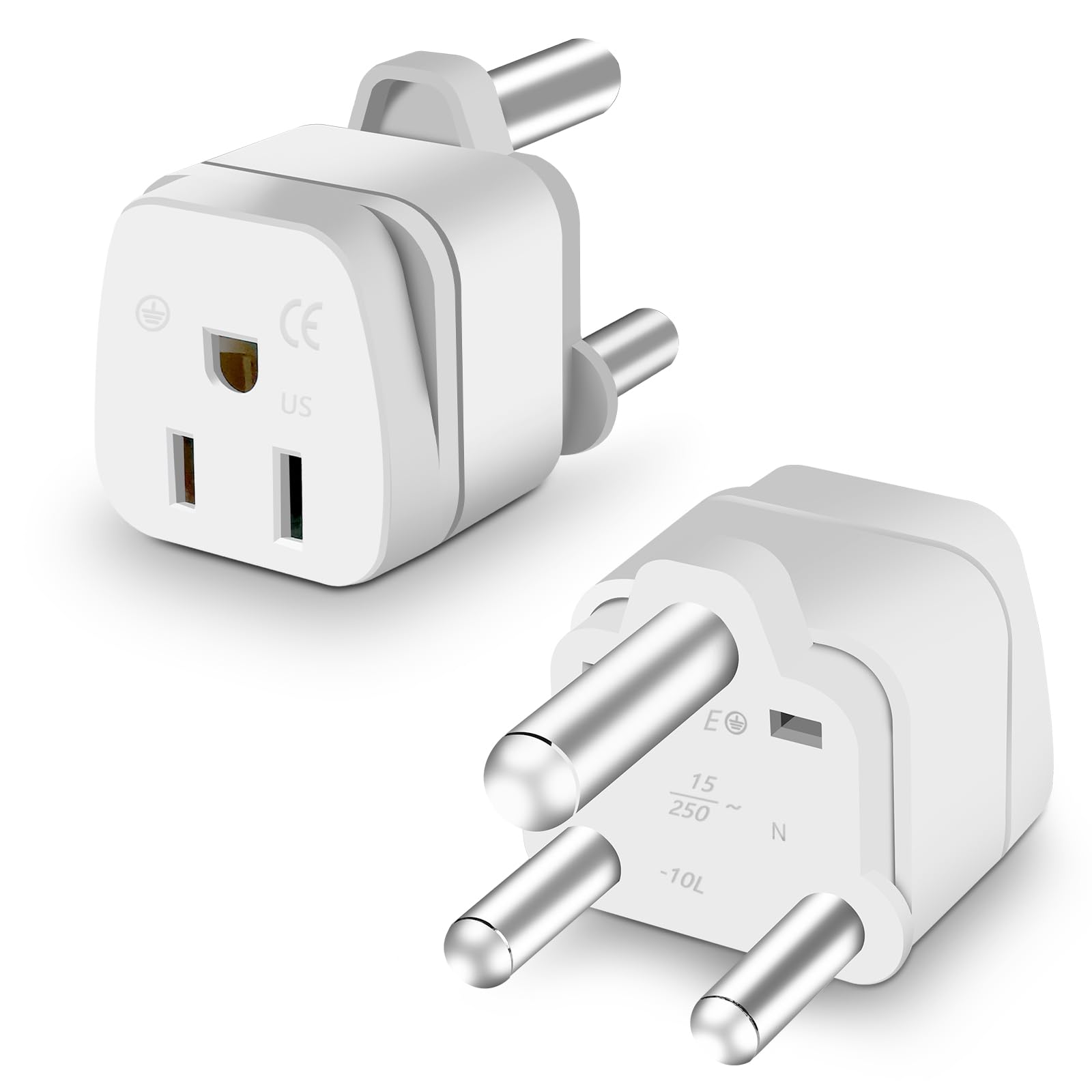 Us To South Africa Power Adapter, South Africa Travel Plug Xgjuce South Africa Plug Adapter For South Africa Type M Plug Adaptor