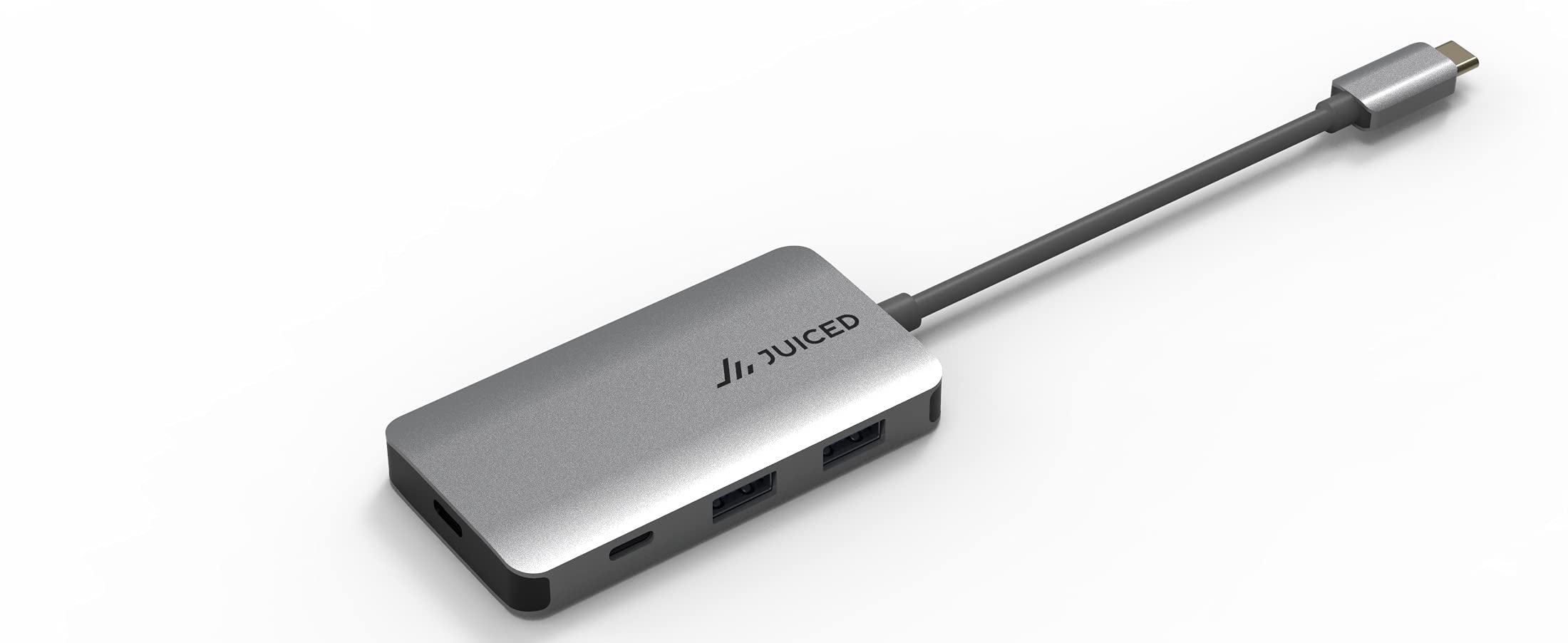 Juiced Systems Quadhub Power   Usb C Generation 2 10Gbps 100 Watt Power Delivery Hub   2X Usb C 10Gbps Ports   2X Usb A 10 Gbps