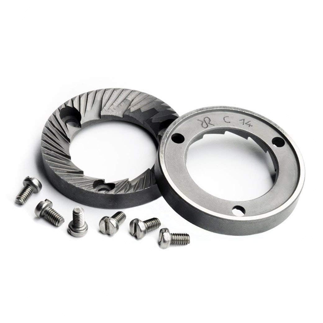 Rancilio Grinder Burr & Screw Replacement Set For Rocky & Md40 Espresso Grinders   Genuine Oem Racilio Parts