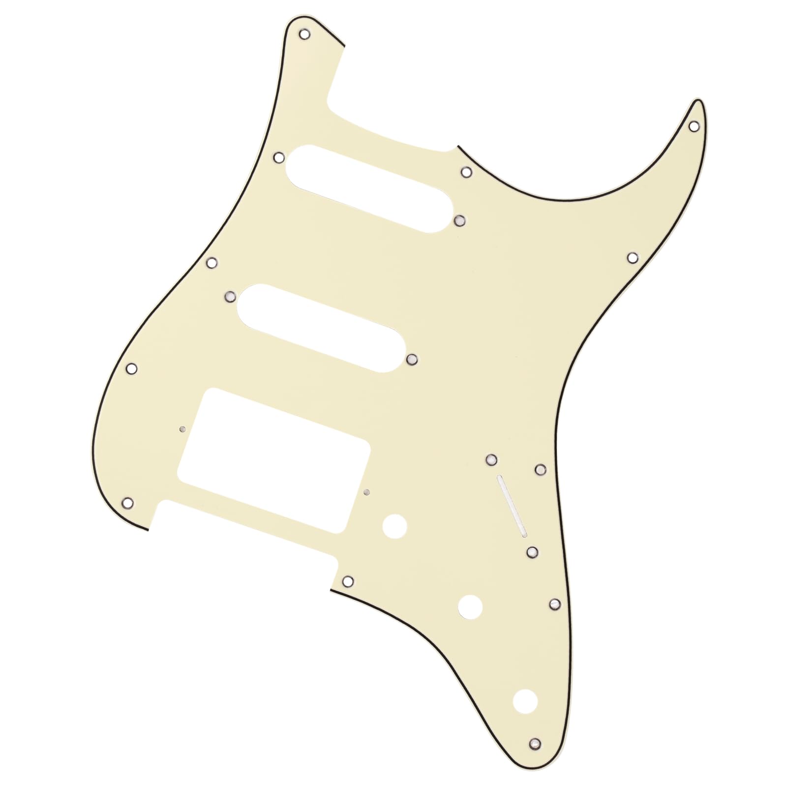 Banworks 3 Ply Strat Hss Pickguard 11-Hole Electric Guitar Pickguard Ssh Scratch Plate For Usa/Mexican Fender Modern Style Stand
