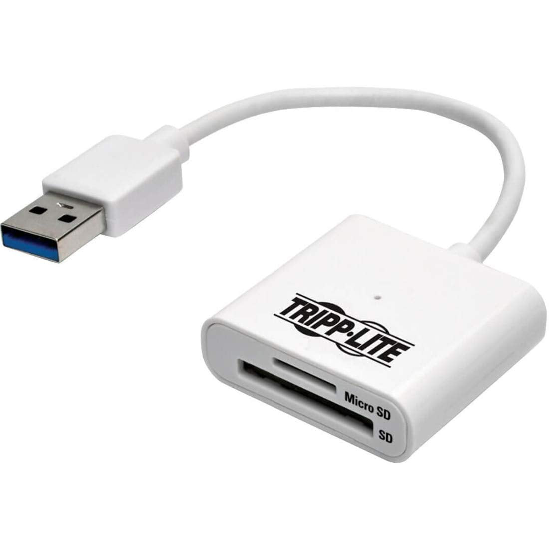 Tripp Lite Usb 3.0 Superspeed Sd/Micro Sd Memory Card Media Reader W/Built In Cable 6 In. (U352 06N Sd)