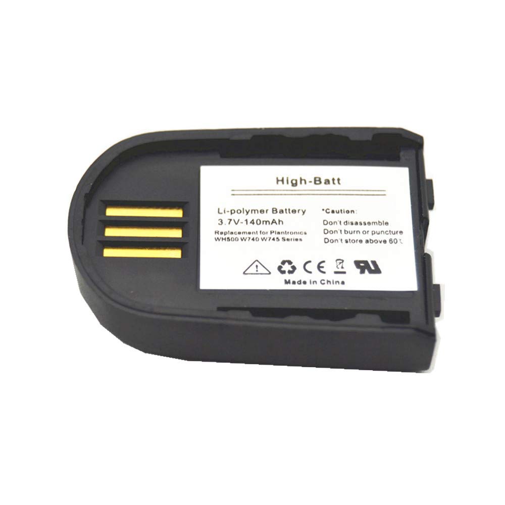High Batt Gbbbt Wh500 W745 Battery, Replacement Battery 84598 01 82742 01 204755 01 For Plantronics Savi W740 W440 M W440 W740 M